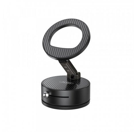 XO C188 Soporte de Coche para Smartphone - Magnetico - Fijacion por Vacio - Fuerza 19N - Giro 360Âº - Inclinacion 180Âº - Plegable - Aleacion de Aluminio - 59x59x36.8mm - Color Negro