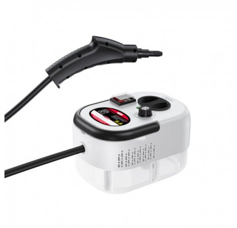 XO CF47 Limpiadora de Vapor - 1500W - Temperatura 110ÂºC - Deposito 1200ml - Caudal de Vapor 45-60g/min - Calentamiento 30s - 6 Posiciones - Vapor Continuo 25min - 205x147x141mm - Color Blanco y Negro