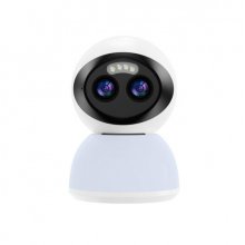 XO CR15 Camara de Vigilancia Motorizada - Resolucion 3MP - 2304x1296 - WiFi - Vision Nocturna 10m - Tarjeta microSD hasta 128GB - Control desde App Movil - Consumo 9.5W - Color Blanco