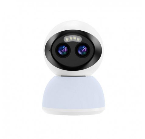 XO CR15 Camara de Vigilancia Motorizada - Resolucion 3MP - 2304x1296 - WiFi - Vision Nocturna 10m - Tarjeta microSD hasta 128GB - Control desde App Movil - Consumo 9.5W - Color Blanco