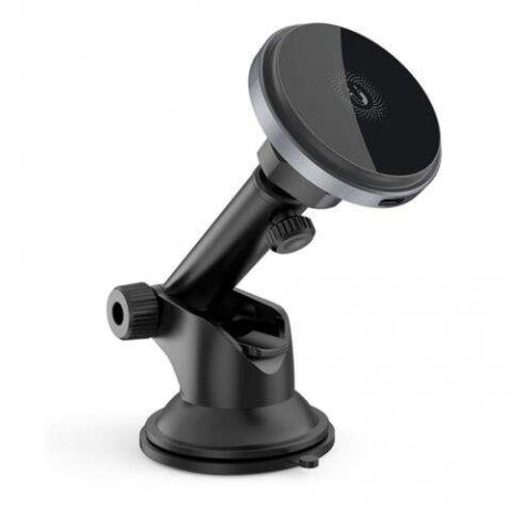 XO Cargador Inalambrico Magnetico - Carga QI hasta 15W - Deteccion de Objetos Metalicos - Color Negro
