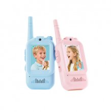 XO DJJ02 Pack de 2 Walkie-Talkies Infantiles - Alcance 200m - Camara Integrada - Frecuencia 2.4GHz - Recargable - Autonomia hasta 3h - Color Azul y Rosa XO DJJ02 Pack de 2 Walkie-Talkies Infantiles - Alcance 200m - Camara Integrada - Frecuencia 2.4GHz - Recargable - Autonomia hasta 3h - Color Azul y Rosa
