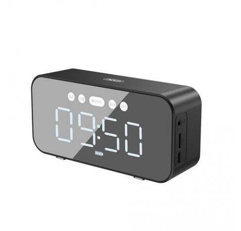 XO Altavoz Bluetooth Mirror Clock F41 - Color Negro