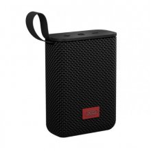 XO F74 Altavoz Portatil - Potencia 5W - Bluetooth 5.3 - Bateria 1200mAh - Tarjeta TF - Plastico y Silicona - 115x85.6x40mm - Color Negro