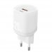 XO L144 Cargador de Corriente 20W - USB-A y USB-C - PD 3.0 - Color Blanco