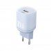 XO L151 Cargador de Pared - Potencia 30W - Tecnologia GaN - USB-A y USB-C - Carga Rapida - Doble Puerto - Compacto - Color Azul