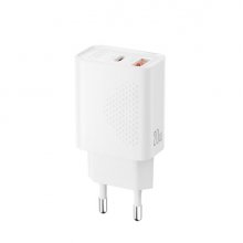 XO L161 Cargador de Pared - USB-A 18W - USB-C 20W - Carga Rapida - ABS - Color Blanco