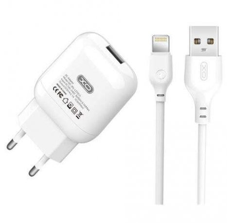 XO L37 Pack Cargador de Corriente USB + Cable USB a Lightning