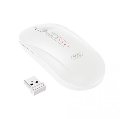 XO M13 Raton Inalambrico - Bluetooth y RF 2.4GHz - 1600DPI - Color Blanco