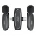 XO MKF10 Microfono Inalambrico de Solapa - Conector Tipo C y Lightning - Color Negro