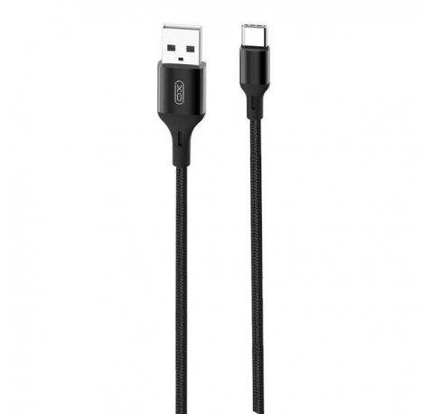 XO Cable USB-A Macho a Tipo C - Carga + Transmision de Datos Alta Velocidad - 2-4A - 1m - Color Negro