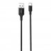 XO Cable USB-A Macho a Tipo C - Carga + Transmision de Datos Alta Velocidad - 2-4A - 1m - Color Negro