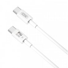 XO NBQ190 Cable de Carga - Soporta hasta 60W - USB-C a USB-C - Longitud 1m - 5-20V - Color Blanco