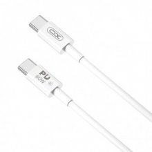 XO NBQ190 Cable de Carga - Soporta hasta 60W - USB-C a USB-C - Longitud 2m - 5-20V - Color Blanco