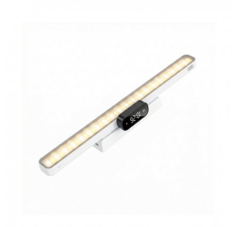 XO OZ18 Lampara de Escritorio Magnetica - Bateria 3600mAh - 3 Temperaturas de Color - 3000K / 4500K / 6500K - Brillo Ajustable - Inalambrica - 420x50x40mm - Color Blanco