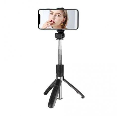 XO Tripode + Palo Selfie Bluetooth - Mango Telescopico - Altura Maxima hasta 680mm - Completamente Plegable