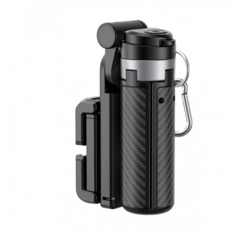 XO SS29 Tripode y Palo Selfie - Bluetooth 5.0 - Alcance 10m - Mando Inalambrico - Extensible 11-38cm - 5000 Usos por Carga - ABS y Aluminio - Color Negro