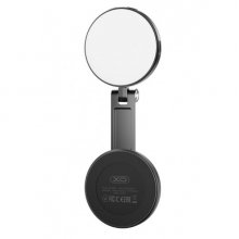 XO SS35 Aro de Luz - 48 LED - MagSafe - 3 Temperaturas de Color - 5000K / 3600K / 2800K - Espejo Integrado - Giratorio - Bateria 600mAh - USB-C - Extensible 13.7-17.9cm - Color Negro
