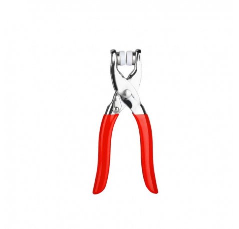 XO TS10 Tenaza Grimpadora y Perforadora - Colocacion de Botones - Accionamiento Manual - Color Rojo