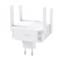 XO TX01 Repetidor WiFi - Doble Banda 2.4 y 5GHz - 300Mbps en 2.4GHz - 867Mbps en 5GHz - Antena Externa Omnidireccional - Enchufable - Color Blanco