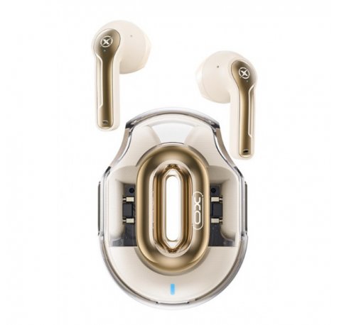 XO X43 Auriculares TWS - Bluetooth 5.4 - Autonomia hasta 18h con Estuche - USB-C - Emparejamiento Automatico - Compacto - Color Beige