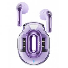 XO X43 Auriculares TWS - Bluetooth 5.4 - Autonomia hasta 18h con Estuche - USB-C - Emparejamiento Automatico - Compacto - Color Violeta