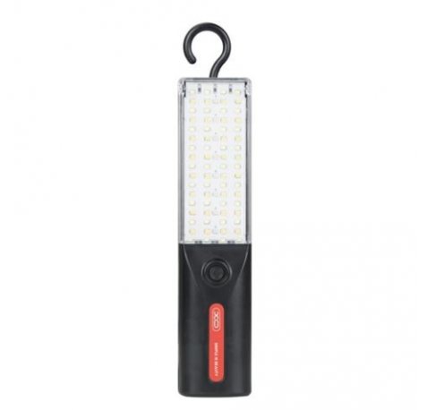 XO YH17 Linterna LED con Iman y Gancho - Carga Solar - Color Negro