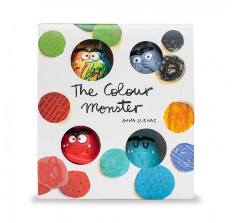 Comansi Set El Monstruo de Colores con MulticolorÂ - 4 Figuras - Juego Inteligencia Emocional - Inspirado en Libro