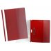 Yes PP Dossier Fastener Polipropileno Transparente - Clip Metalico Lateral - Capacidad 30 Hojas A4 - Color Burdeos (5 uds)