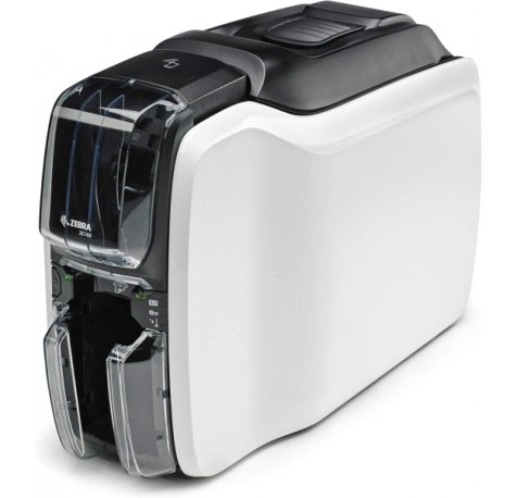 Zebra ZC100 Impresora de Tarjetas - Resolucion Maxima 300x300DPI - Velocidad de Impresion Monocromo 700 Tarjetas/h, Color 150 Tarjetas/h - Conexion USB - Color Blanco/Negro