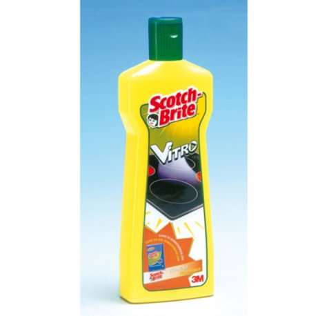Scotch-Brite Vitro Limpiador para Vitroceramicas - Base de Agua - Color Amarillo